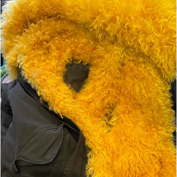 Mr. & Mrs. Italy Real lamb Fur lined hooded coat! - Picture 7 of 11